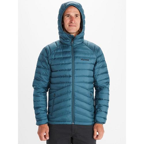 Marmot Highlander Down Jacket For Mens Blue Grey LMX728160